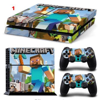 Minecraft Designer Game Vinyl Decal Skin Sticker for Xbox one and PS4 PRO Console + 2 Controllers Skins + LED Lightbar Sticker - Lusy Store
