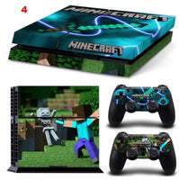 Minecraft Designer Game Vinyl Decal Skin Sticker for Xbox one and PS4 PRO Console + 2 Controllers Skins + LED Lightbar Sticker - Lusy Store