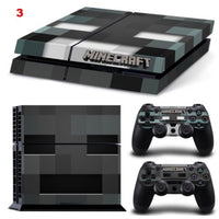 Minecraft Designer Game Vinyl Decal Skin Sticker for Xbox one and PS4 PRO Console + 2 Controllers Skins + LED Lightbar Sticker - Lusy Store