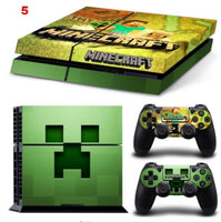Minecraft Designer Game Vinyl Decal Skin Sticker for Xbox one and PS4 PRO Console + 2 Controllers Skins + LED Lightbar Sticker - Lusy Store