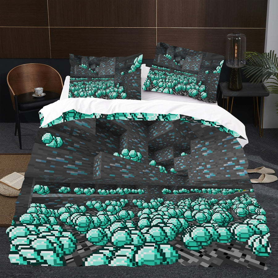 Minecraft Diamond Bed Sheets Diamond Egg Minecraft Duvet Covers Twin F