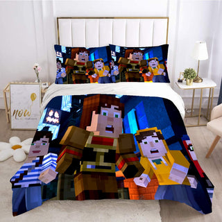 Minecraft Diamond Bed Sheets Worlds Minecraft Duvet Covers Twin Full Queen King Bed Set - Lusy Store