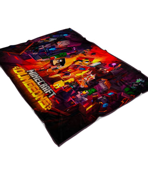 Minecraft Dungeons Fleece Blanket Lightweight Supremely Soft Gift For Kids - Lusy Store