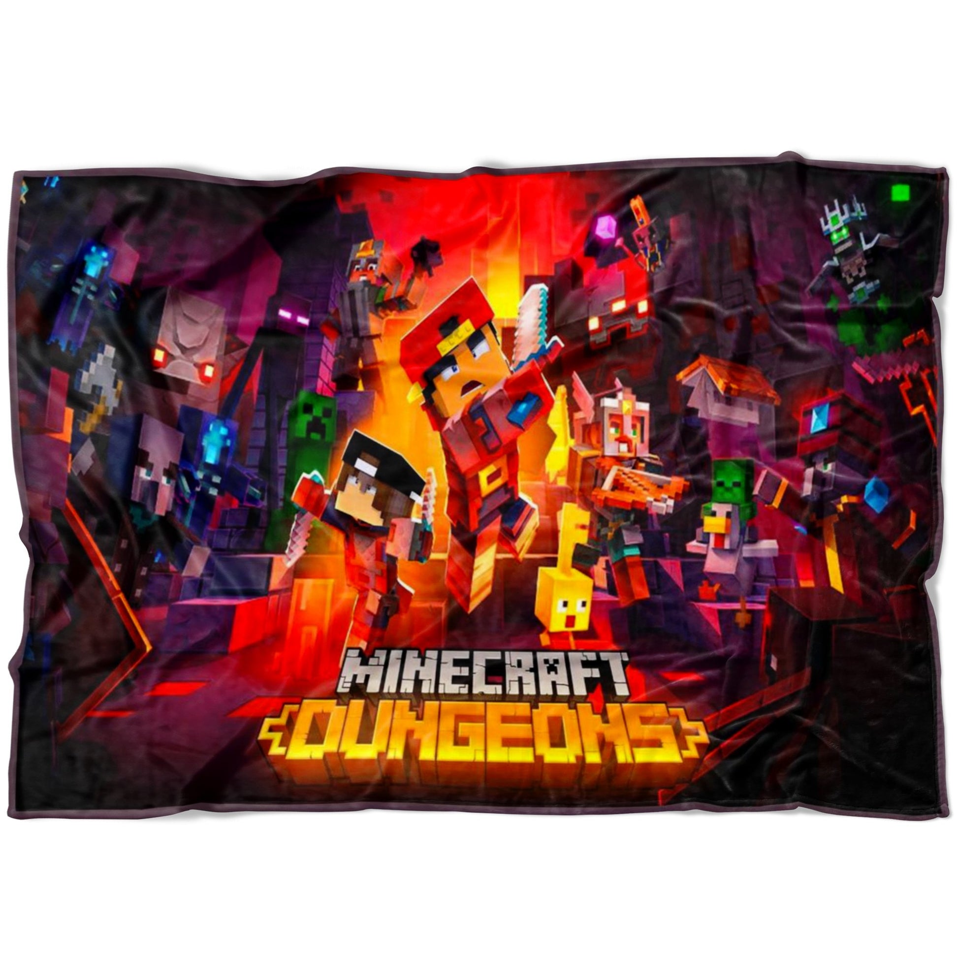 Minecraft Dungeons Fleece Blanket Lightweight Supremely Soft Gift For Kids - Lusy Store
