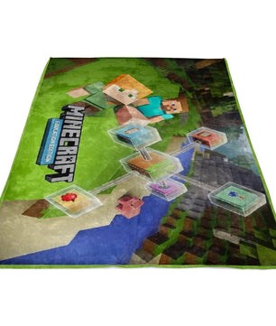 Minecraft Education Edition Fleece Blanket Lightweight Supremely Soft Gift For Kid - Lusy Store
