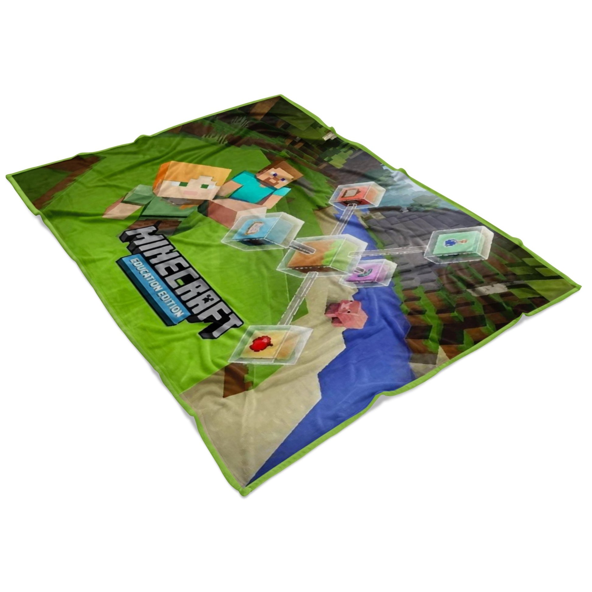 Minecraft Education Edition Fleece Blanket Lightweight Supremely Soft Gift For Kid - Lusy Store