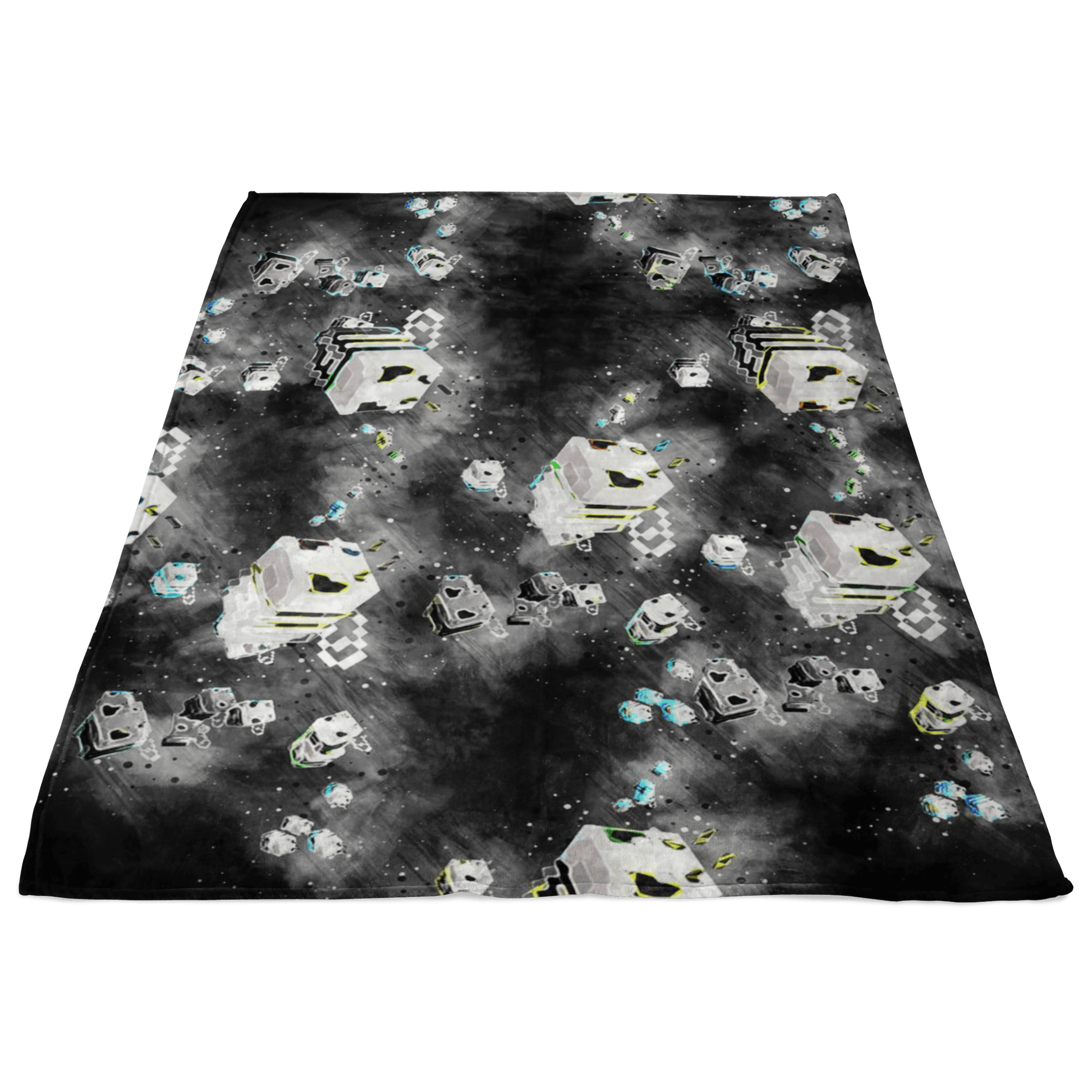 Minecraft Feece Blanket Minecraft Bees Abstract Black Blanket - Lusy Store