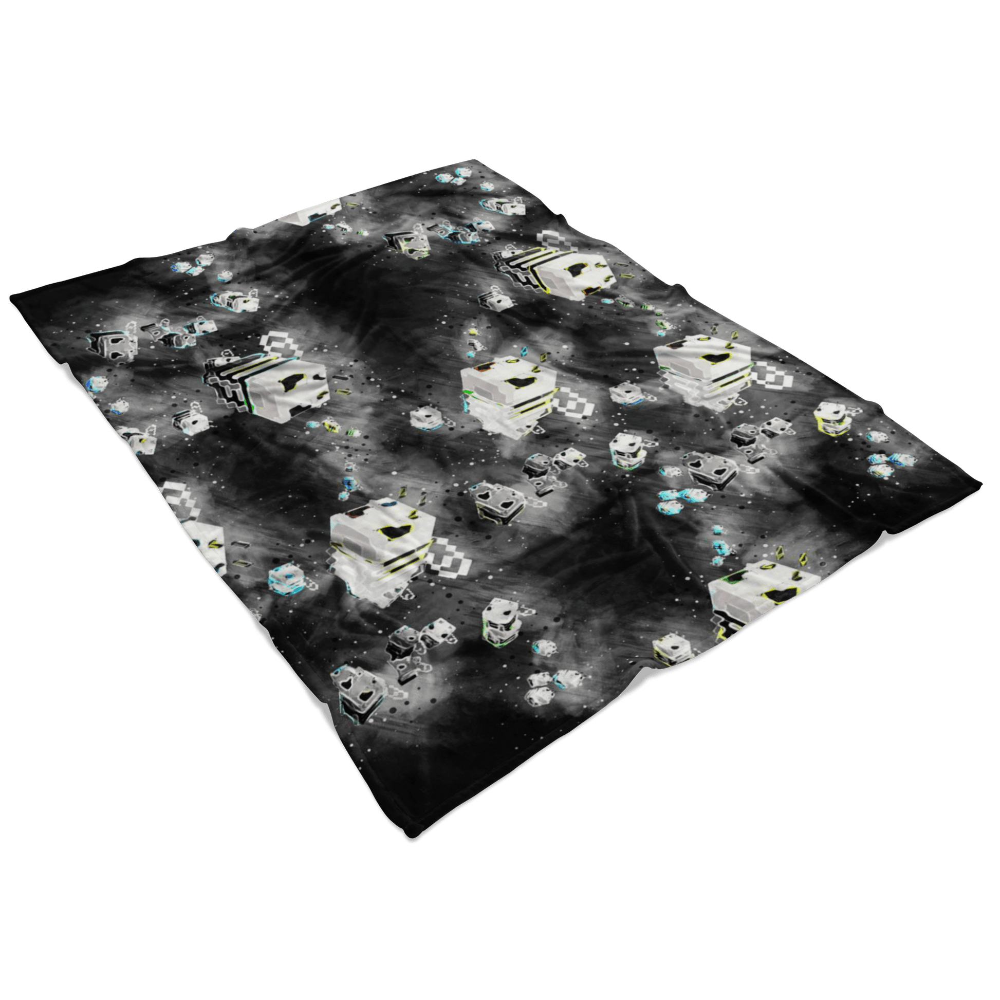 Minecraft Feece Blanket Minecraft Bees Abstract Black Blanket - Lusy Store