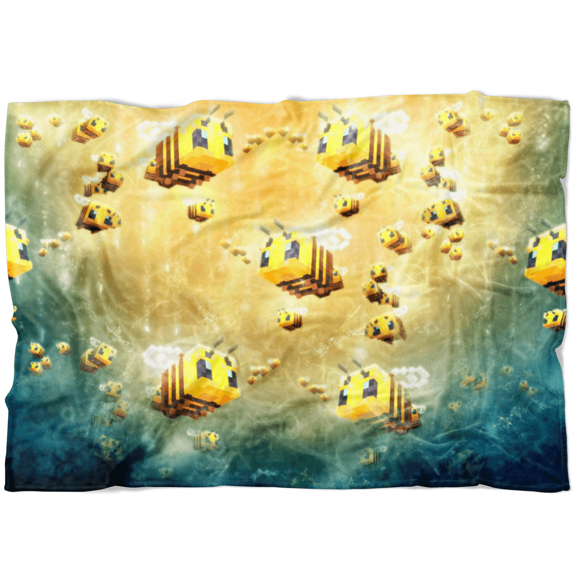 Minecraft Feece Blanket Minecraft Bees Colorful Blanket LS0737 - Lusy Store