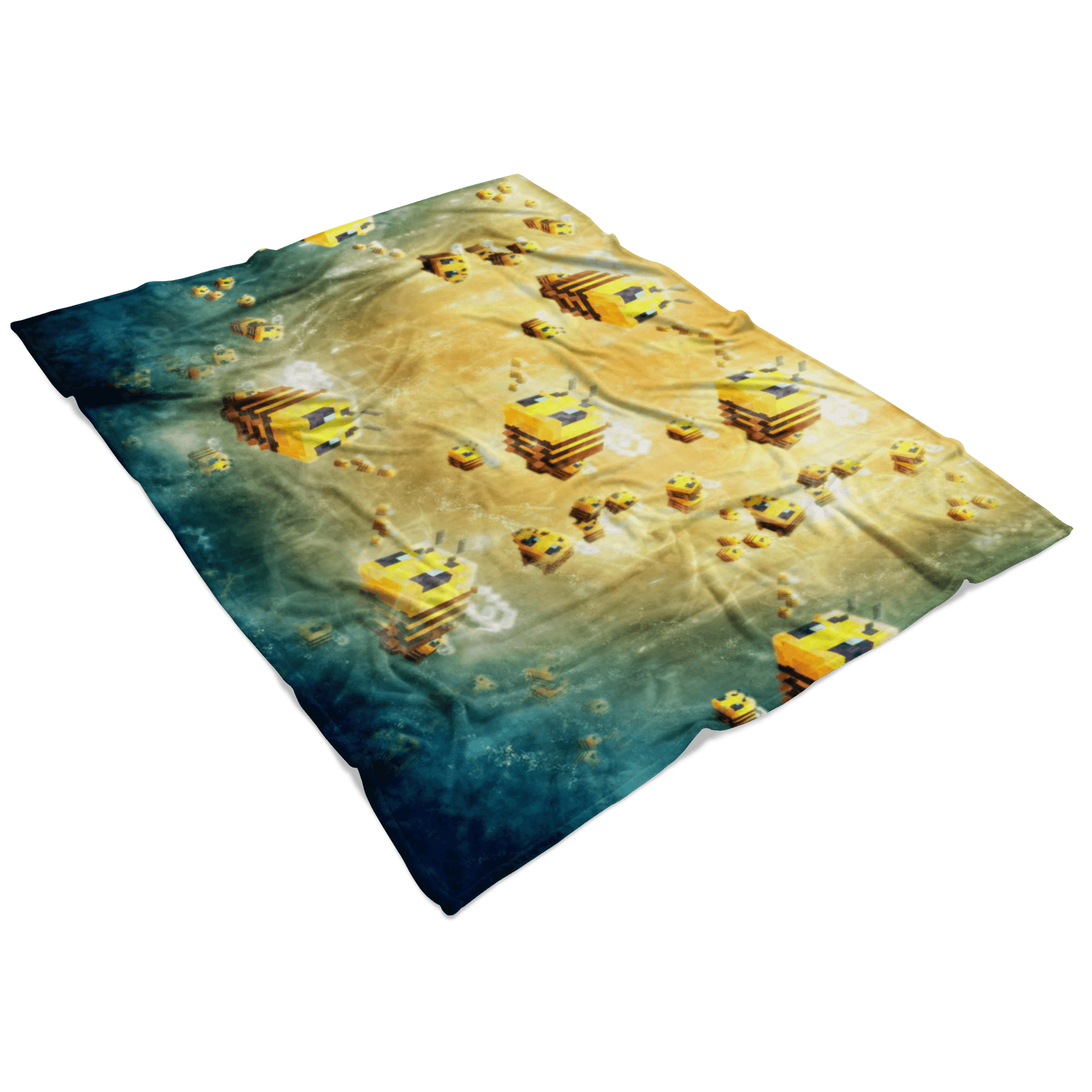 Minecraft Feece Blanket Minecraft Bees Colorful Blanket LS0737 - Lusy Store