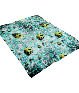 Minecraft Feece Blanket Minecraft Bees Frozen Glory Black Blanket - Lusy Store
