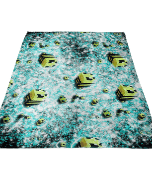 Minecraft Feece Blanket Minecraft Bees Frozen Glory Black Blanket - Lusy Store