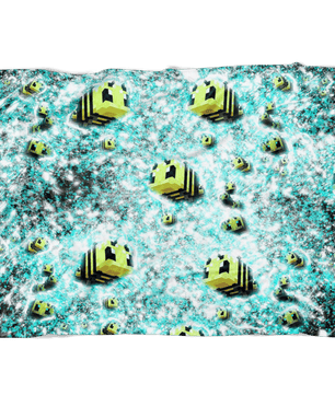Minecraft Feece Blanket Minecraft Bees Frozen Glory Black Blanket - Lusy Store