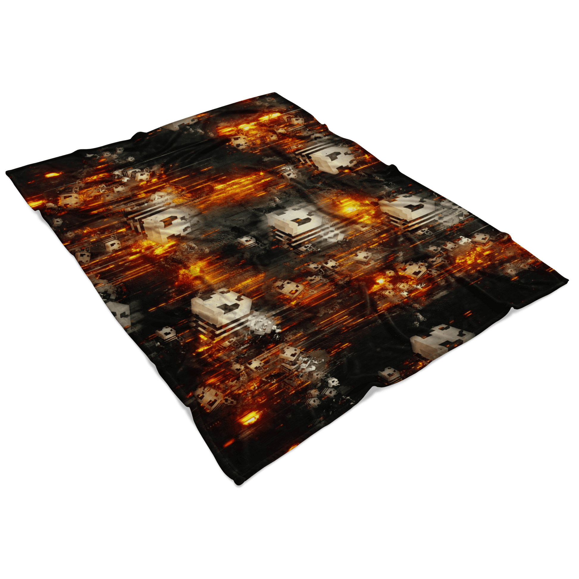 Minecraft Feece Blanket Minecraft Bees Fury Black Blanket - Lusy Store