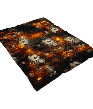 Minecraft Feece Blanket Minecraft Bees Fury Black Blanket - Lusy Store