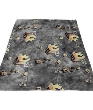 Minecraft Feece Blanket Minecraft Bees Grey Blanket LS0765 - Lusy Store