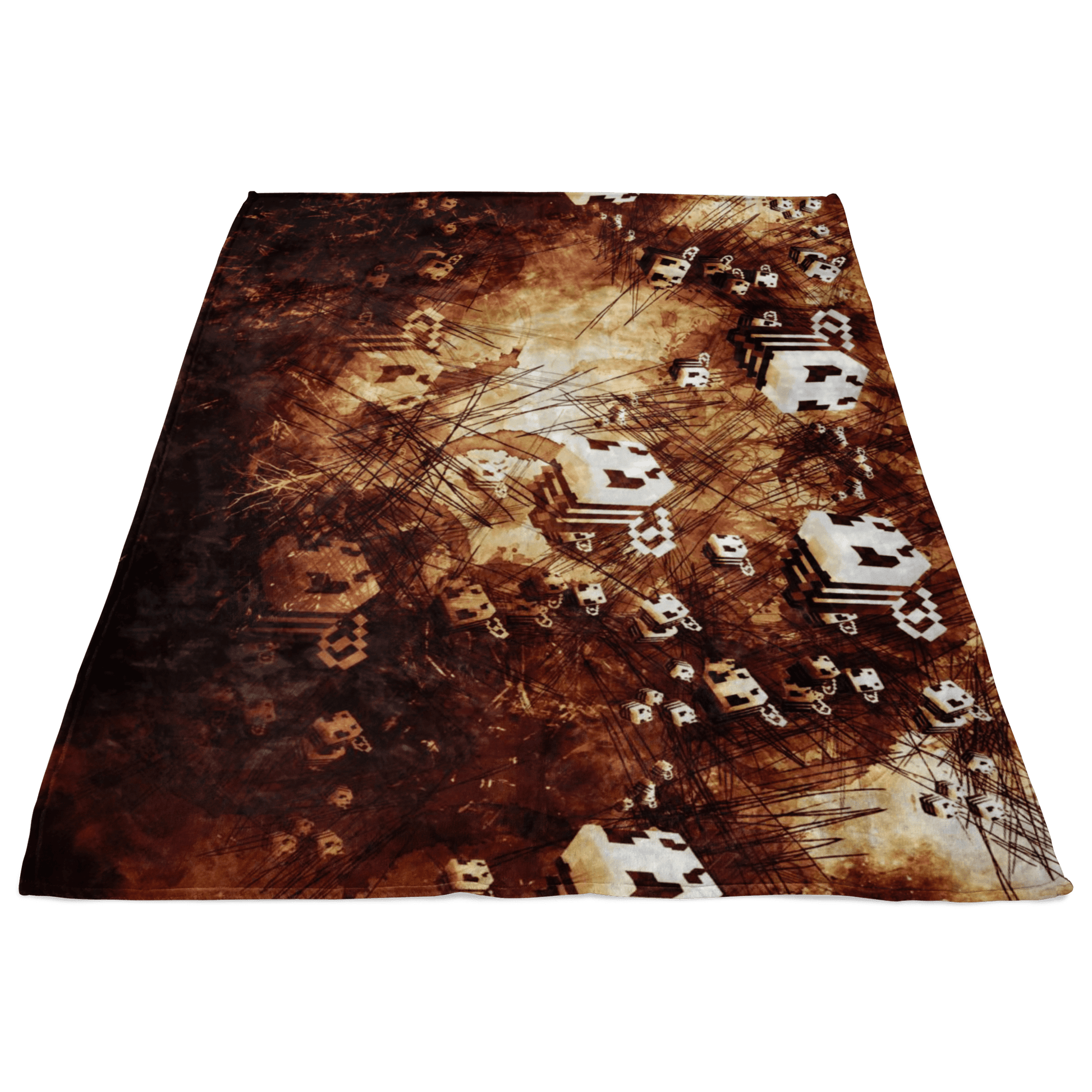 Minecraft Feece Blanket Minecraft Bees Grunge Black Blanket - Lusy Store