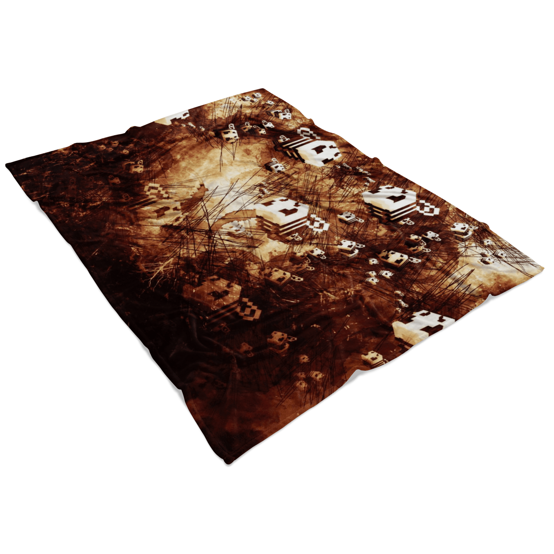 Minecraft Feece Blanket Minecraft Bees Grunge Black Blanket - Lusy Store