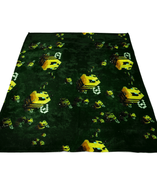 Minecraft Feece Blanket Minecraft Bees Magic Night Black Blanket - Lusy Store