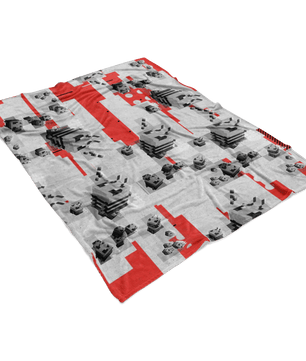 Minecraft Feece Blanket Minecraft Bees Modern Red Blanket - Lusy Store
