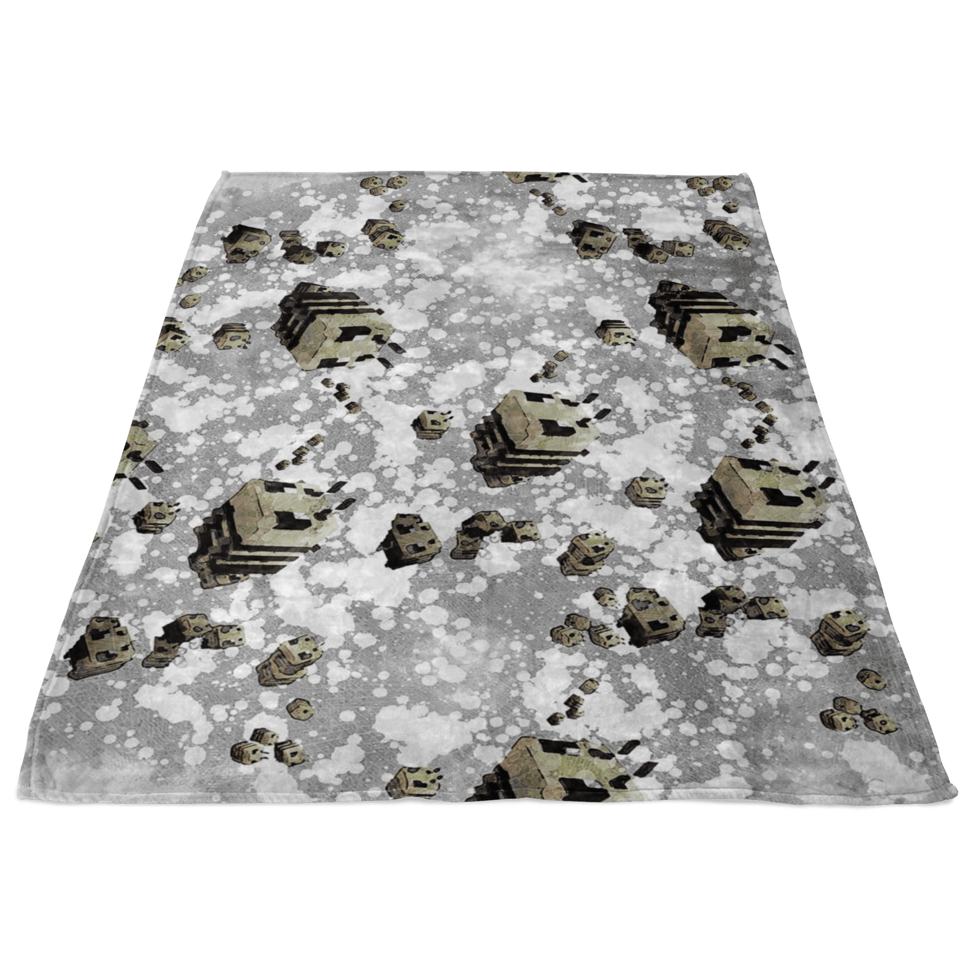 Minecraft Feece Blanket Minecraft Bees Modernity Grey Blanket - Lusy Store