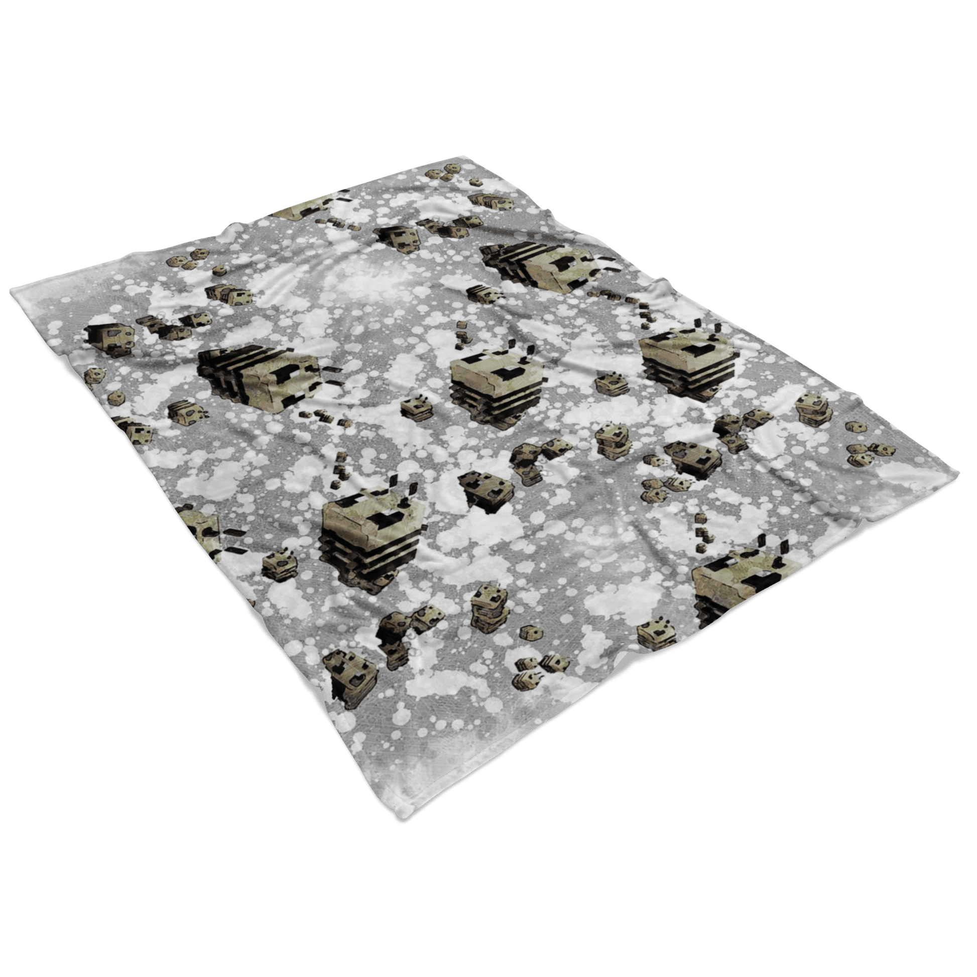 Minecraft Feece Blanket Minecraft Bees Modernity Grey Blanket - Lusy Store