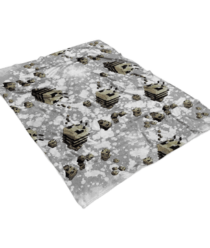 Minecraft Feece Blanket Minecraft Bees Modernity Grey Blanket - Lusy Store
