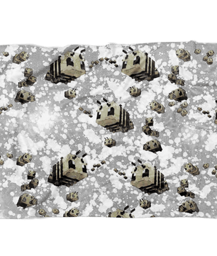 Minecraft Feece Blanket Minecraft Bees Modernity Grey Blanket - Lusy Store