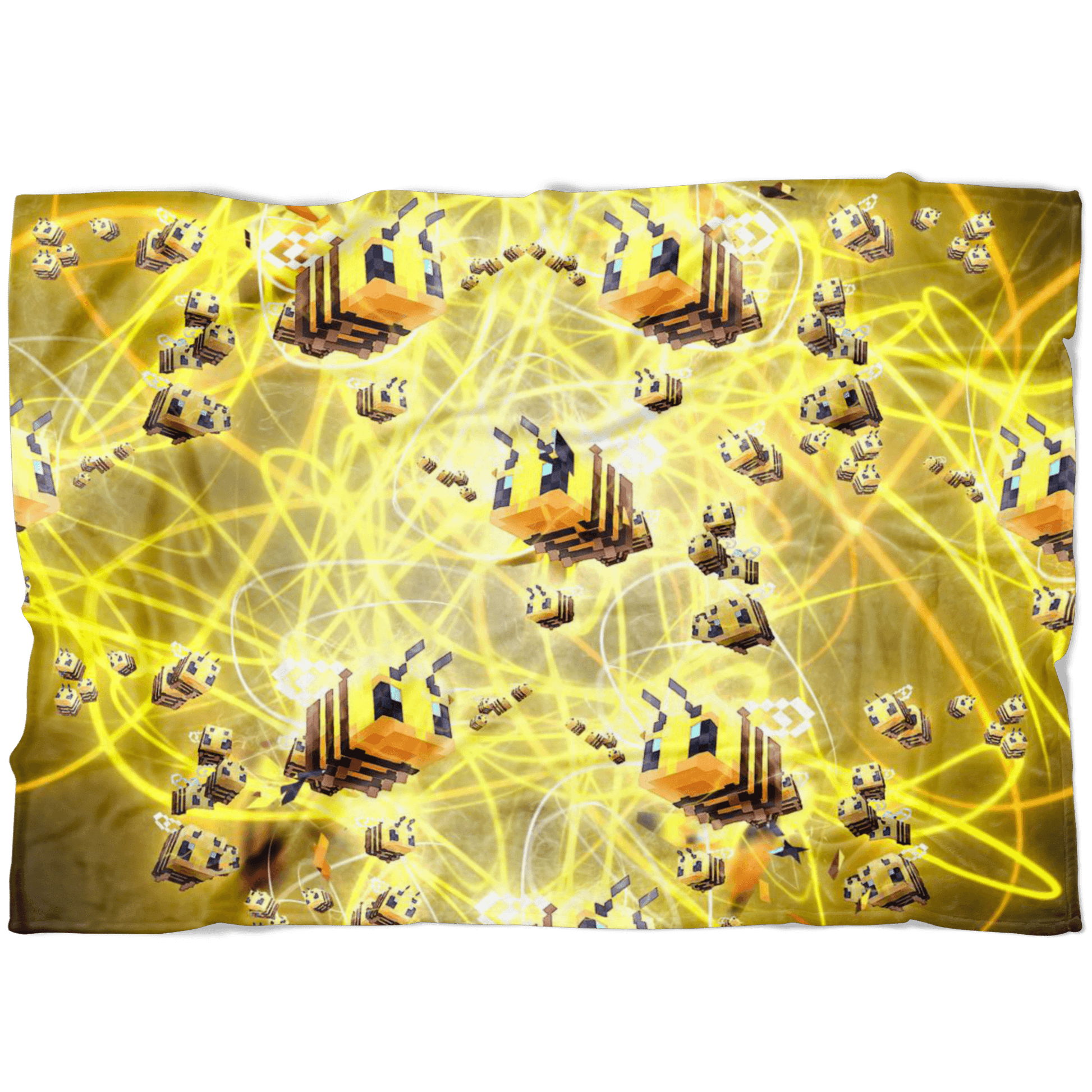 Minecraft Feece Blanket Minecraft Bees Plasma Colorful Blanket - Lusy Store
