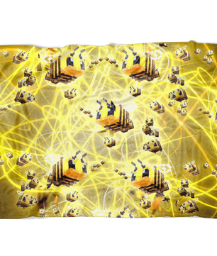 Minecraft Feece Blanket Minecraft Bees Plasma Colorful Blanket - Lusy Store