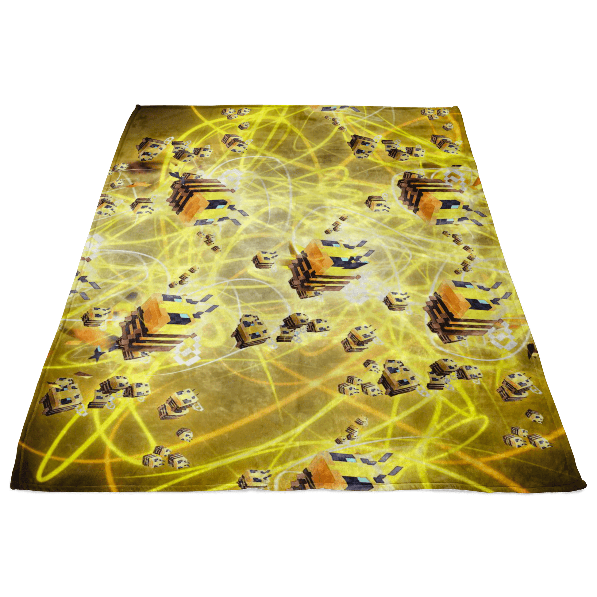Minecraft Feece Blanket Minecraft Bees Plasma Colorful Blanket - Lusy Store