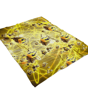 Minecraft Feece Blanket Minecraft Bees Plasma Colorful Blanket - Lusy Store