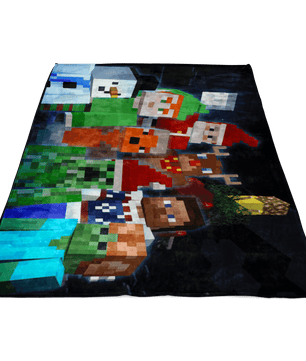 Minecraft Festive Fleece Blanket Lightweight Supremely Soft & Cozy Warm And Super Comfortable Best Gift For Kids - Lusy Store