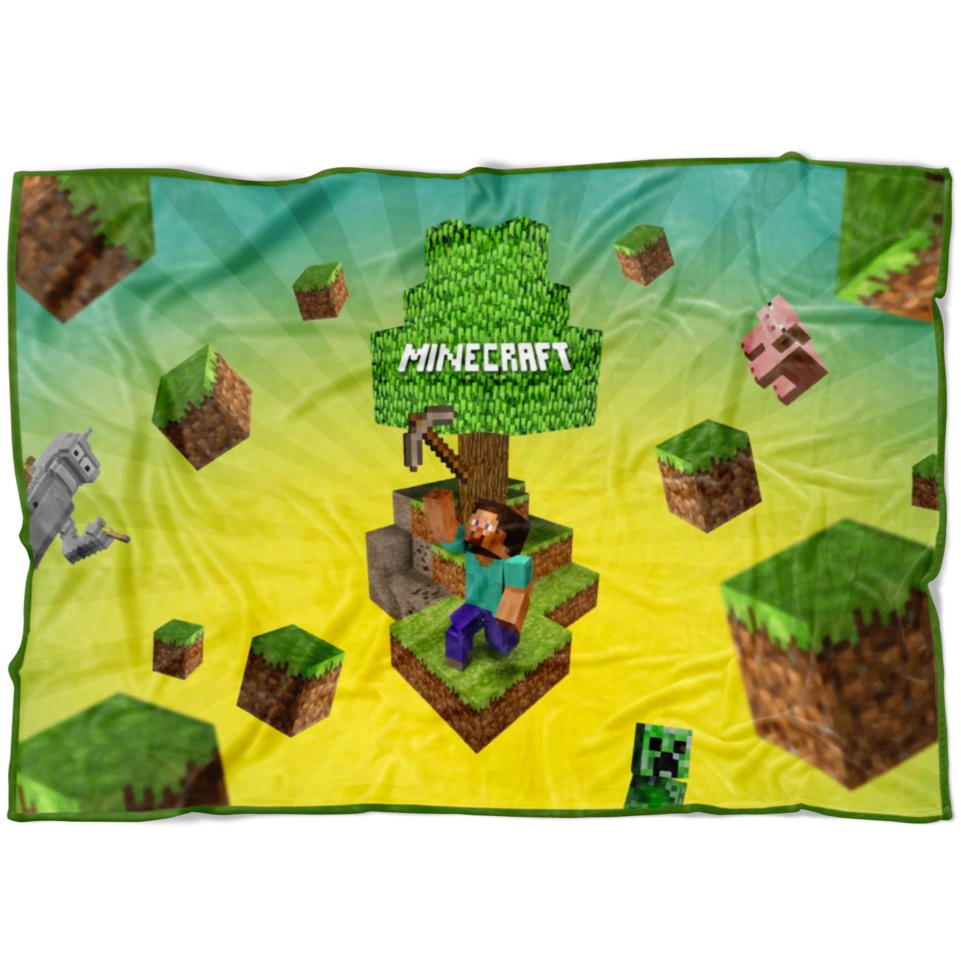 Minecraft Fleece Blanket 3D Blanket Three Size Towel Travel Fleece - Lusy Store
