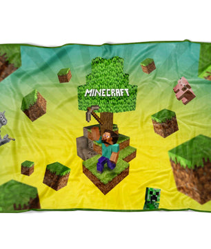 Minecraft Fleece Blanket 3D Blanket Three Size Towel Travel Fleece - Lusy Store