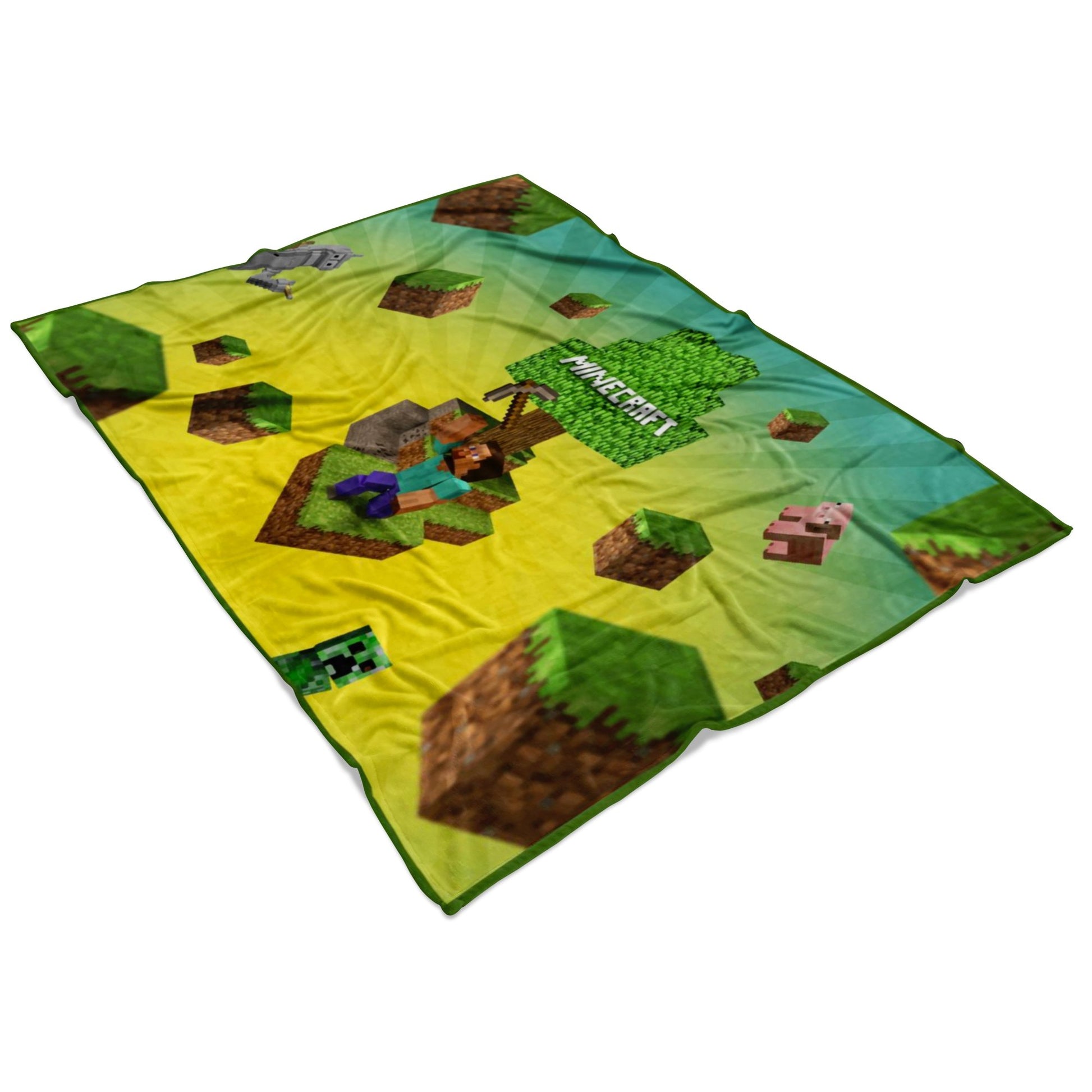Minecraft Fleece Blanket 3D Blanket Three Size Towel Travel Fleece - Lusy Store