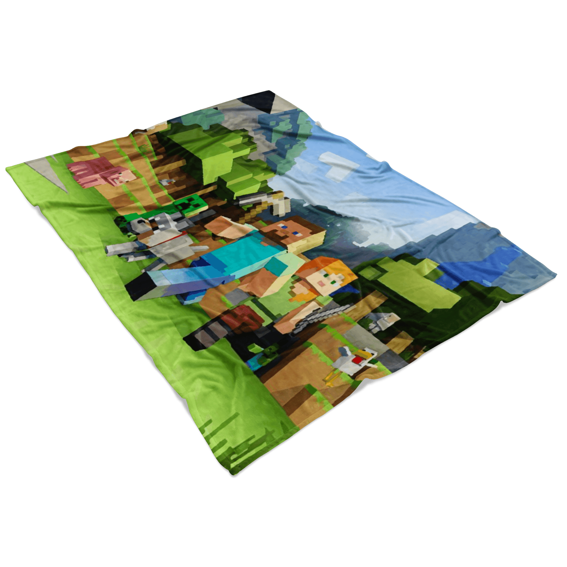 Minecraft Fleece Blanket  3D Fleece Lightweight Supremely Soft & Cozy Fleece Lightweight Casual - Lusy Store