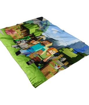 Minecraft Fleece Blanket  3D Fleece Lightweight Supremely Soft & Cozy Fleece Lightweight Casual - Lusy Store