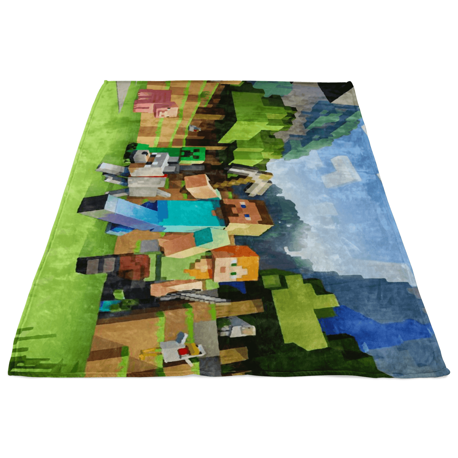 Minecraft Fleece Blanket  3D Fleece Lightweight Supremely Soft & Cozy Fleece Lightweight Casual - Lusy Store