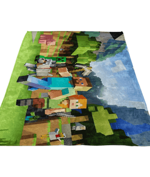 Minecraft Fleece Blanket  3D Fleece Lightweight Supremely Soft & Cozy Fleece Lightweight Casual - Lusy Store