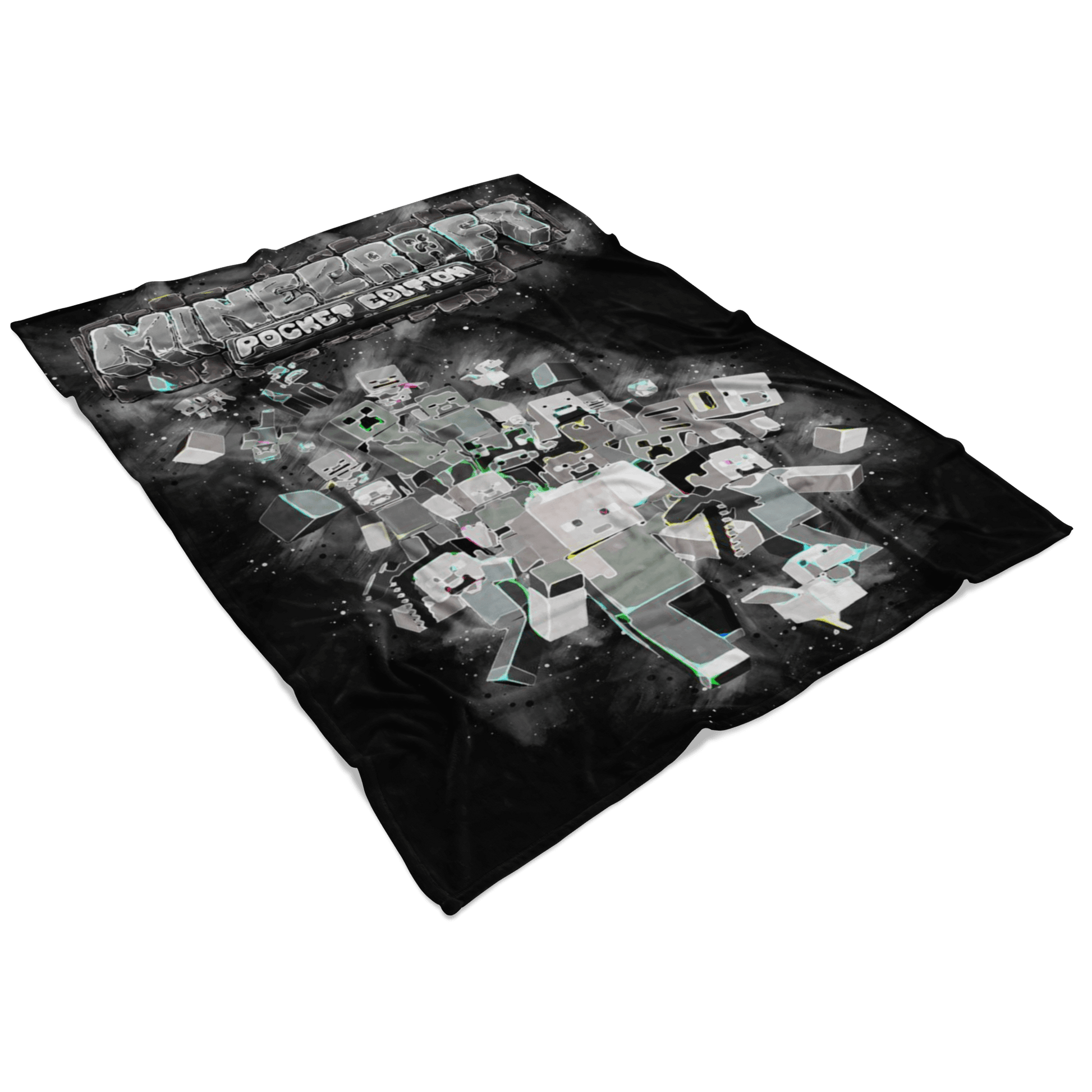 Minecraft Fleece Blanket Abstract Black Blanket - Lusy Store