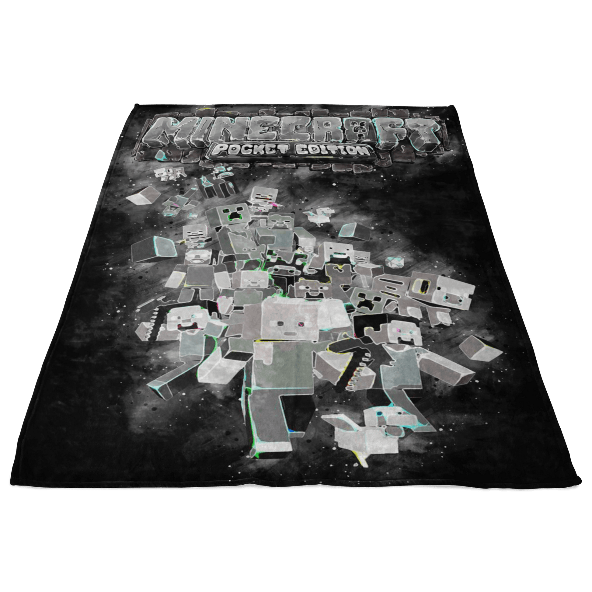 Minecraft Fleece Blanket Abstract Black Blanket - Lusy Store
