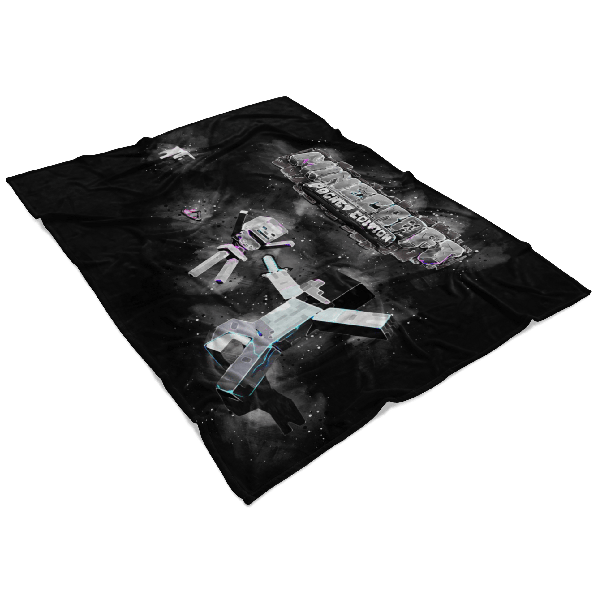 Minecraft Fleece Blanket Abstract Black Blanket - Lusy Store