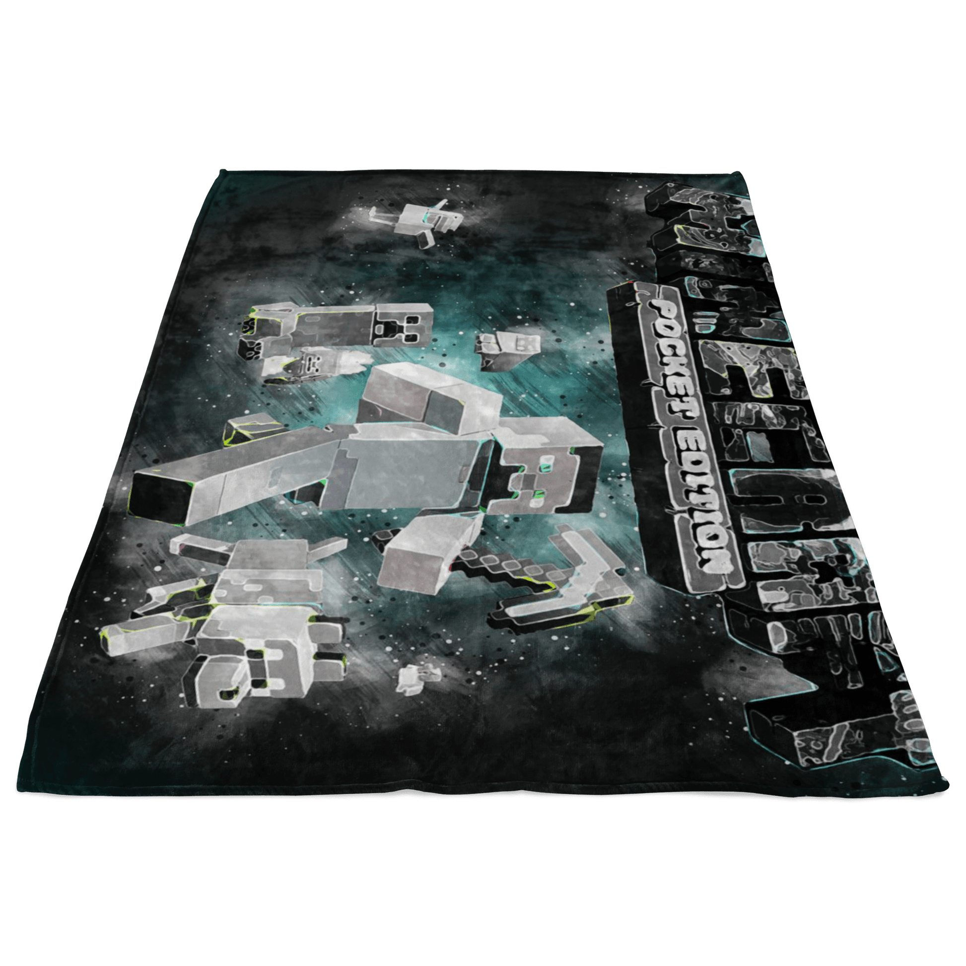 Minecraft Fleece Blanket Abstract Black Blanket - Lusy Store