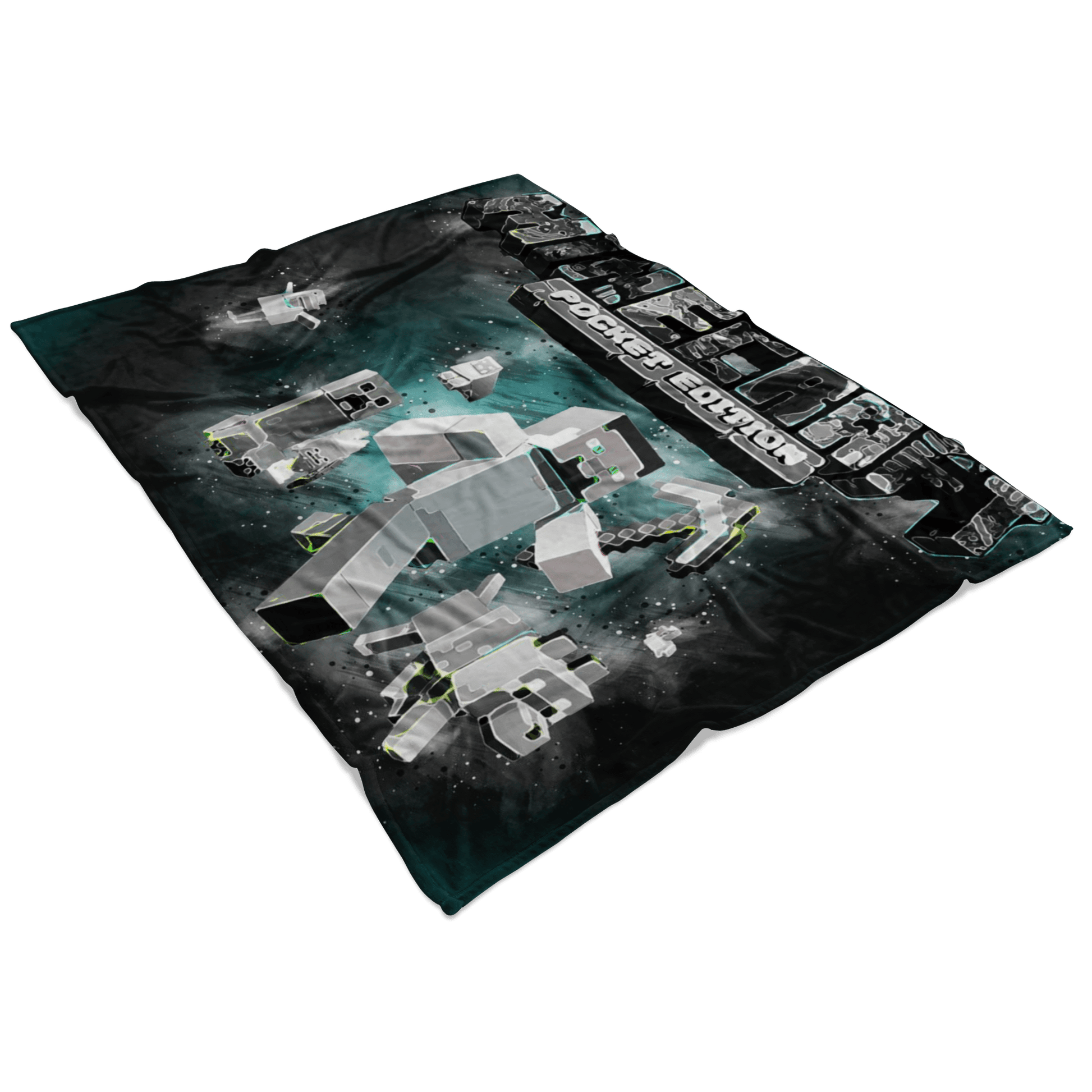 Minecraft Fleece Blanket Abstract Black Blanket - Lusy Store