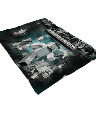 Minecraft Fleece Blanket Abstract Black Blanket - Lusy Store