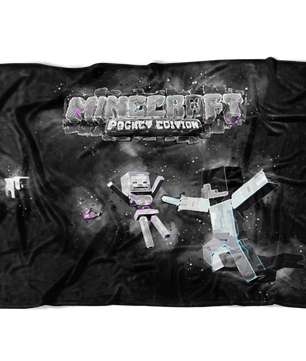 Minecraft Fleece Blanket Abstract Black Blanket - Lusy Store