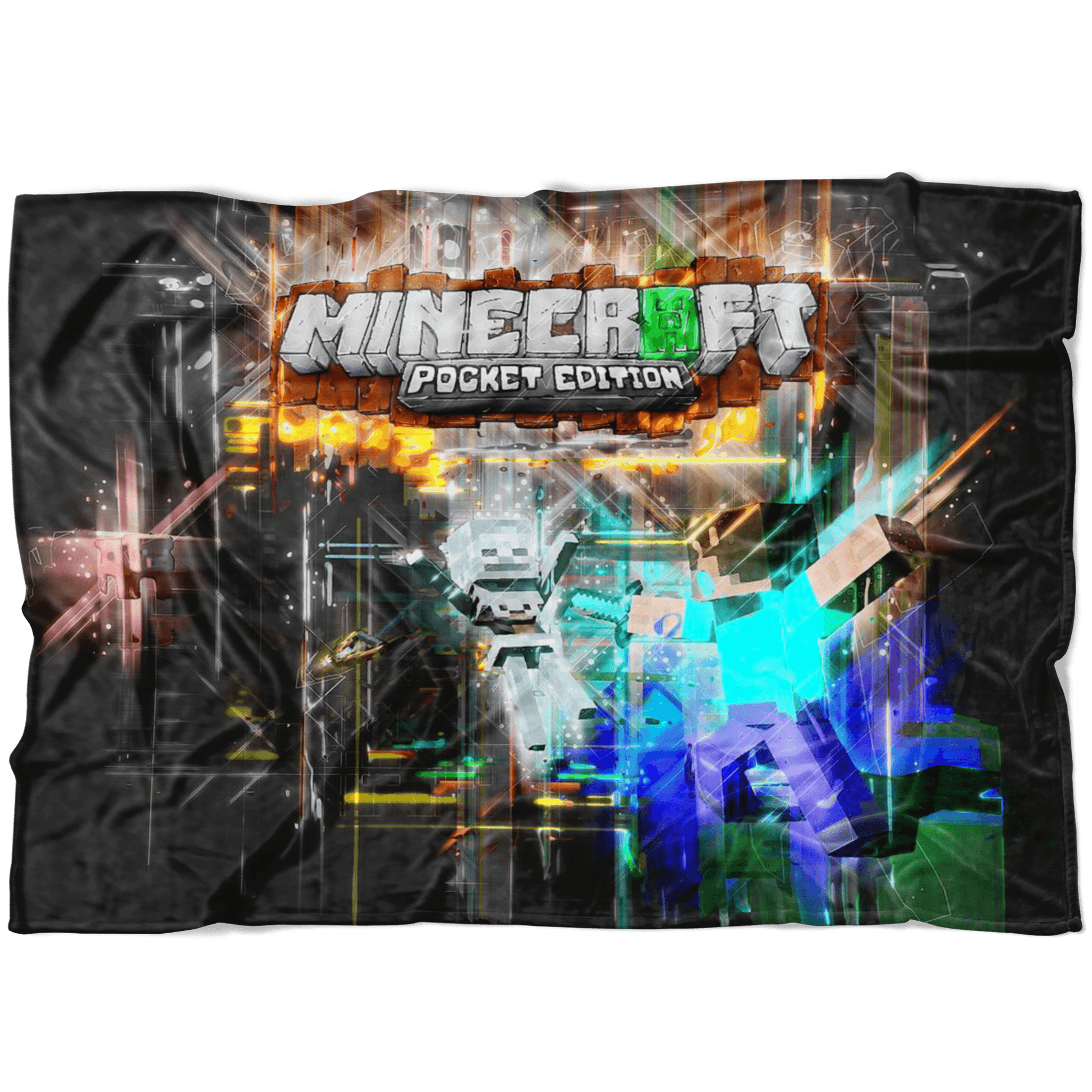 Minecraft Fleece Blanket Abstract Colorful Blanket - Lusy Store