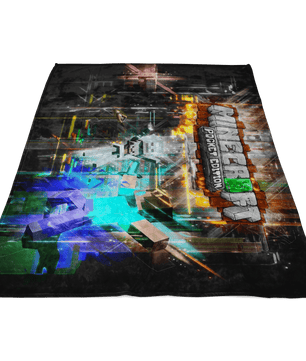 Minecraft Fleece Blanket Abstract Colorful Blanket - Lusy Store