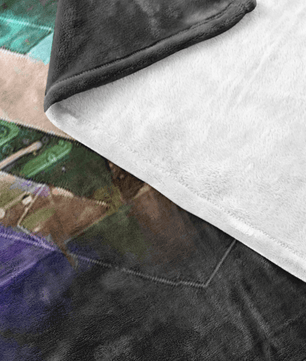 Minecraft Fleece Blanket Abstract Colorful Blanket - Lusy Store